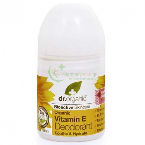 DR.ORGANIC - Organic Vitamin E Deodorant 50mL Αποσμητικά