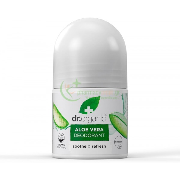 DR.ORGANIC - Organic Aloe Vera Deodorant 50mL Αποσμητικά