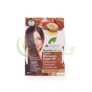 DR.ORGANIC - Organic Moroccan Argan Oil Restorative Treatment Conditioner 200mL Σαμπουάν - Conditioner Μαλλιών