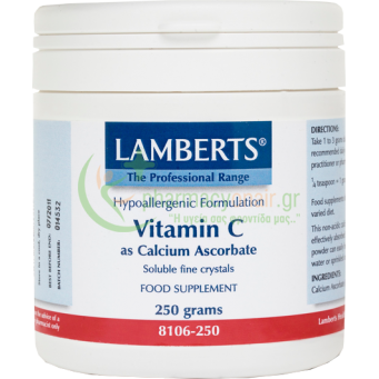 LAMBERTS - Vitamin C Calcium Ascorbate Crystalic 250gr