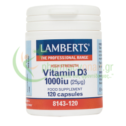 LAMBERTS - Vitamin D3 1000iu caps 120s