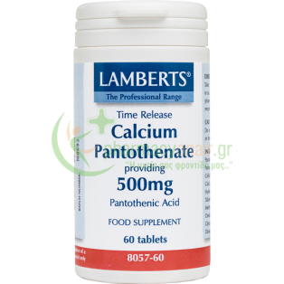 LAMBERTS - Vitamin B Calcium Pantothenate 500mg tabs 60s Βιταμίνες Β