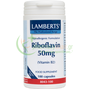 LAMBERTS - Vitamin B Riboflavin 50mg caps 100s