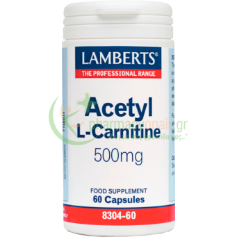 LAMBERTS - Acetyl L Carnitine 500mg caps 60s