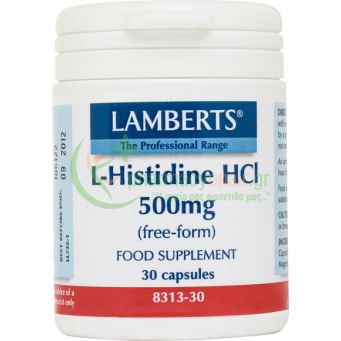  LAMBERTS - L-Histidine HCI 500mg caps 30s