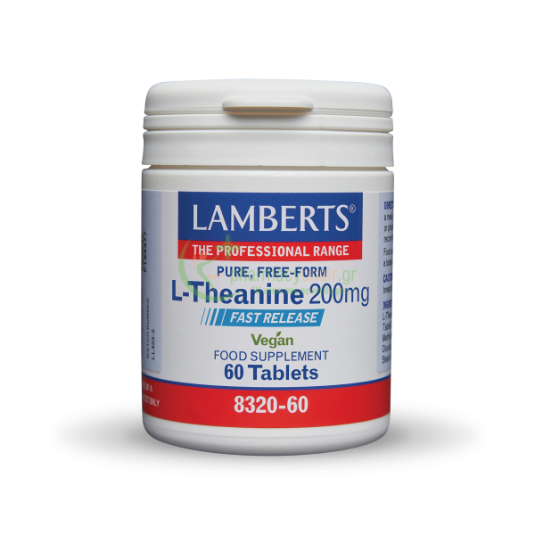 LAMBERTS - L-Theanine 200mg tabs 60s Αυπνία