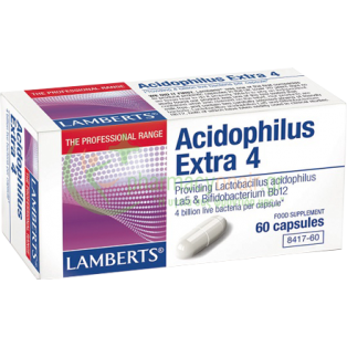 LAMBERTS - Acidophilus Extra 4 caps 60s Προβιοτικά