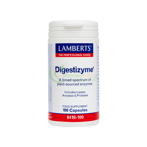 LAMBERTS - Digestizyme caps 100s Μετεωρισμός (φουσκώματα) LAMBERTS - Digestizyme caps 100s Μετεωρισμός (φουσκώματα)