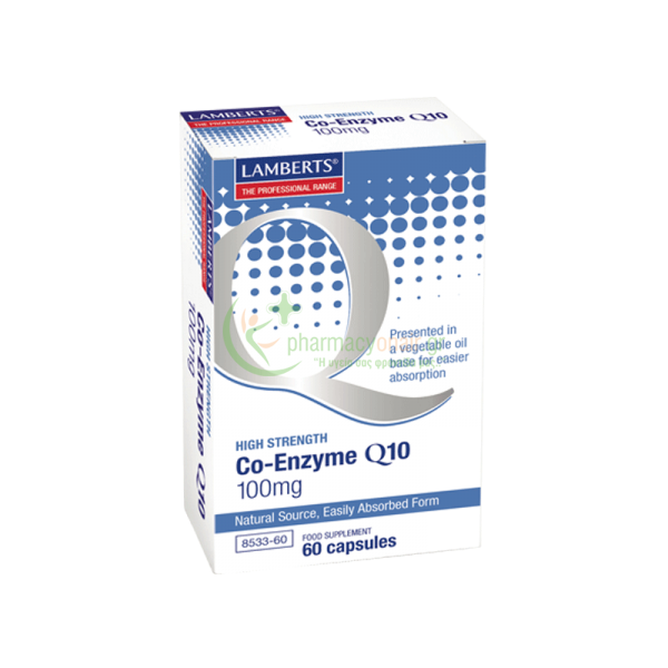 LAMBERTS - Co-Enzyme Q10 100mg caps 60s Συνένζυμο Q10