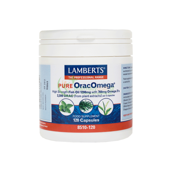 LAMBERTS - PURE OracOmega caps 120s Νοητική Υγεία - Ενίσχυση Μνήμης - Συγκέντρωση