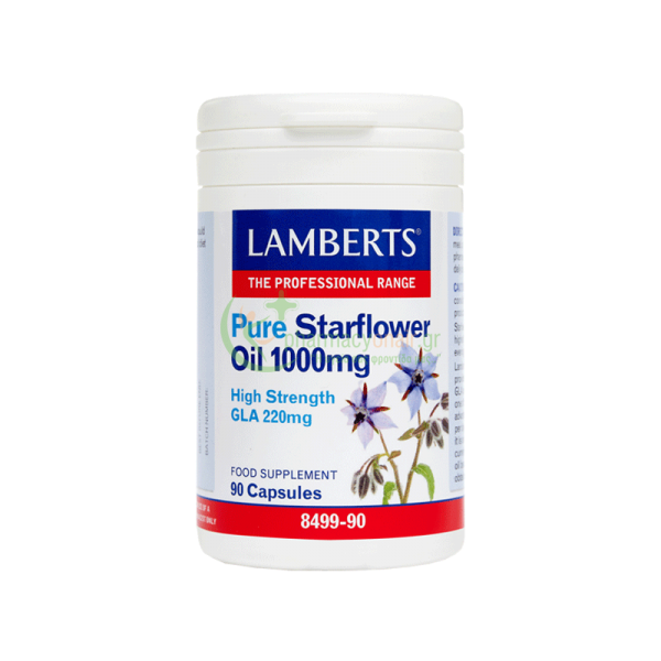 LAMBERTS - Pure Starflower Oil 1000mg caps 90s Ενίσχυση Καρδιαγγειακού