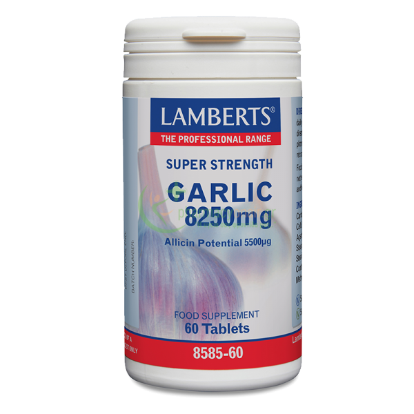 LAMBERTS - Garlic 8250mg tabs 60s Σκόρδο (Garlic)