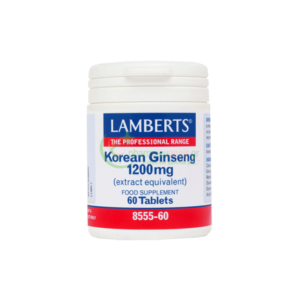 LAMBERTS - Korean Ginseng 1200mg tabs 60s Τζίνσεγκ (Ginseng) LAMBERTS - Korean Ginseng 1200mg tabs 60s Τζίνσεγκ (Ginseng)