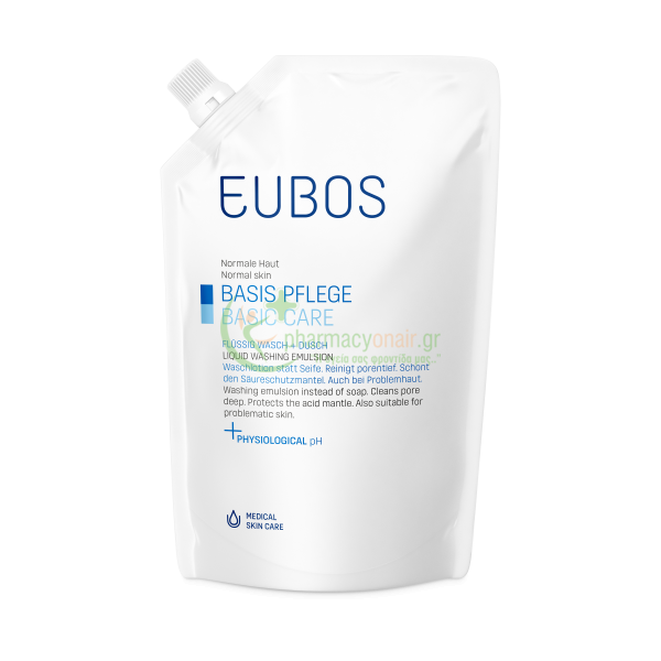 EUBOS - Basic Care Refill Ανταλλακτικό Liquid Washing Emulsion Blue 400mL Καθαρισμός προσώπου - Ντεμακιγιάζ EUBOS - Basic Care Refill Ανταλλακτικό Liquid Washing Emulsion Blue 400mL Καθαρισμός προσώπου - Ντεμακιγιάζ