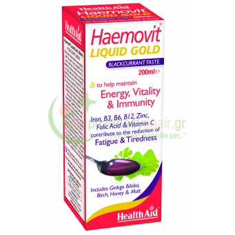 HEALTH AID - HaemoVit Liquid GOLD 200mL