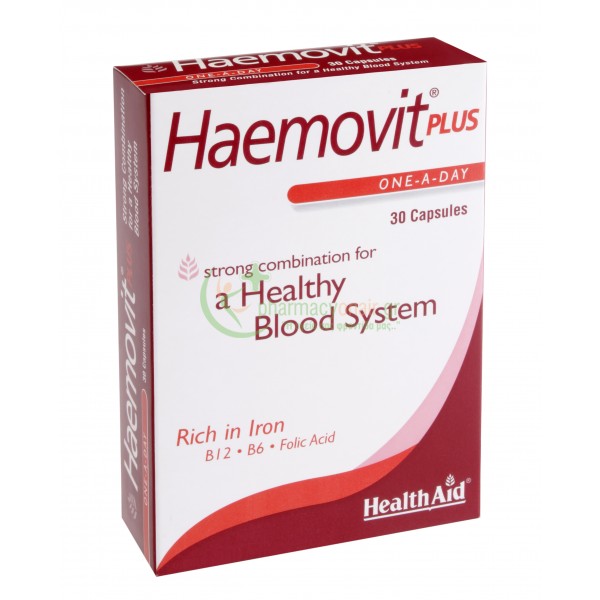 HEALTH AID - Haemovit PLUS caps 30s Ατονία - Κόπωση
