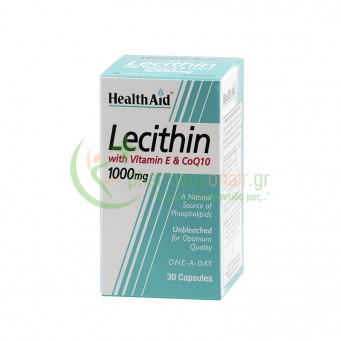 HEALTH AID - Lecithin & CO-Q10 & Vitamin E caps 30s