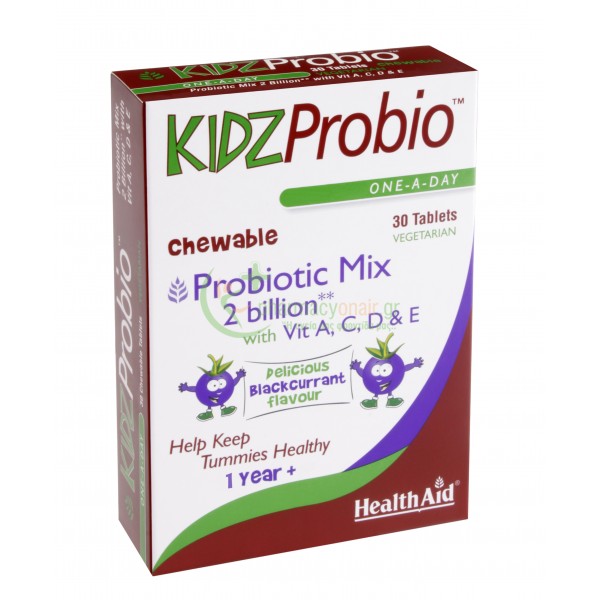 HEALTH AID - KIDZ Probio Chewable tabs 30s Προβιοτικά HEALTH AID - KIDZ Probio Chewable tabs 30s Προβιοτικά