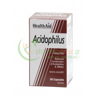 HEALTH AID - Acidophilus (+bifidus) caps 60s Προβιοτικά