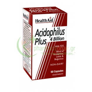 HEALTH AID - Acidophilus Plus 4 Billion caps 60s Προβιοτικά