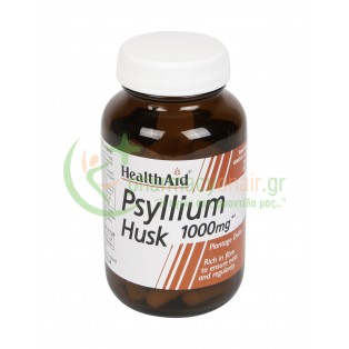HEALTH AID - Psyllium Husk 1000mg caps 60s Δυσκοιλιότητα