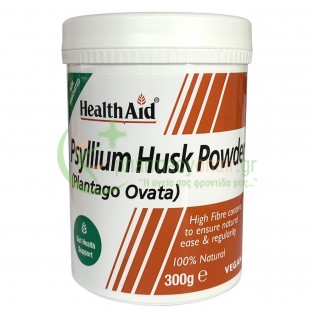 HEALTH AID - Psyllium Husk Fibre Powder 300gr Δυσκοιλιότητα