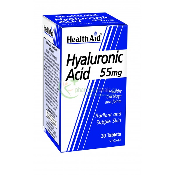 HEALTH AID - Hyaluronic Acid 55mg tabs 30s Αρθρώσεις & Οστά HEALTH AID - Hyaluronic Acid 55mg tabs 30s Αρθρώσεις & Οστά