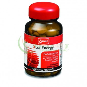 LANES - Πολυβιταμίνες Xtra Energy tabs 30s