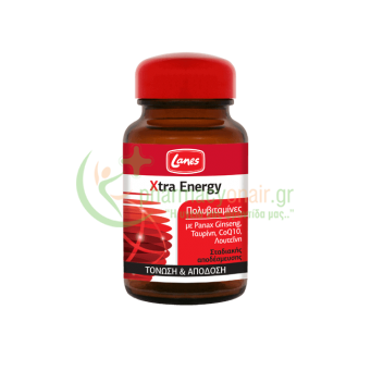 LANES - Πολυβιταμίνες Xtra Energy tabs 30s