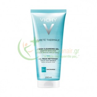VICHY - Purete Thermale Δροσερό Gel Καθαρισμού 200mL Καθαρισμός προσώπου - Ντεμακιγιάζ
