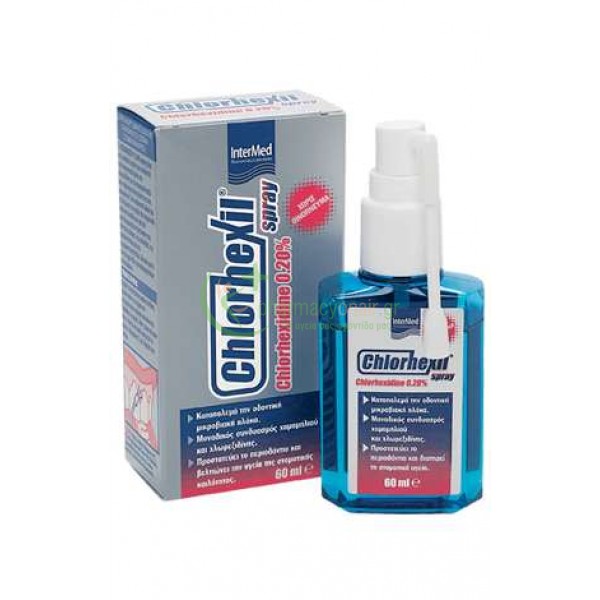 INTERMED - Chlorhexil 0.20% Spray 60mL Κακοσμία Στόματος INTERMED - Chlorhexil 0.20% Spray 60mL Κακοσμία Στόματος