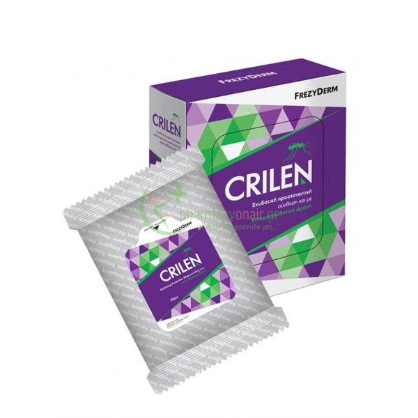 FREZYDERM - Crilen Wipes 20τμχ Εντομοαπωθητικά