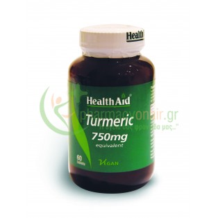 HEALTH AID - Turmeric 750mg tabs 60s Αντιοξειδωτικά - Αποτοξινωτικά