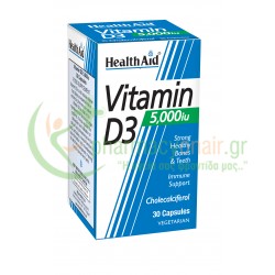 HEALTH AID - Vitamin D3 5000iu caps 30s