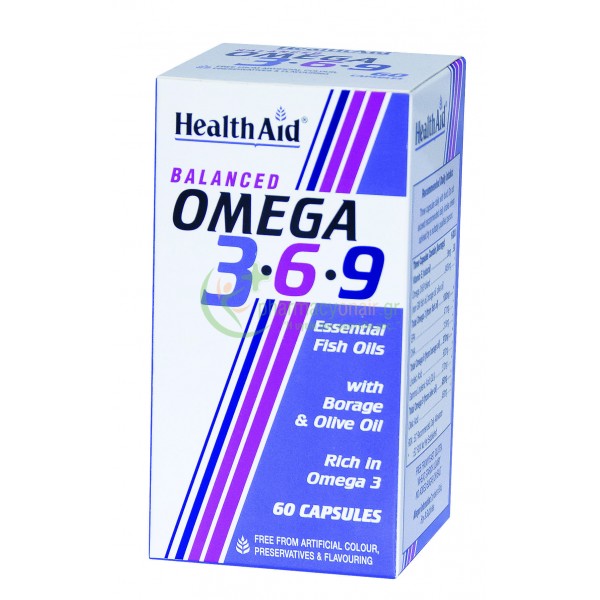 HEALTH AID - Omega 3-6-9 1155mg caps 60s Νοητική Υγεία - Ενίσχυση Μνήμης - Συγκέντρωση