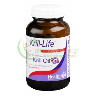 HEALTH AID - Krill Life Krill Oil 500mg Economy caps 90s Χοληστερίνη - Λιπίδια