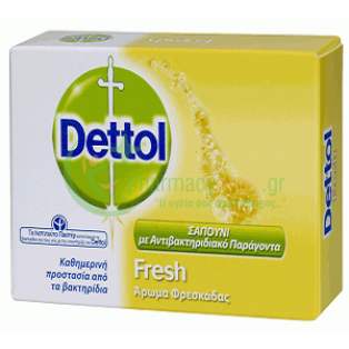 DETTOL - Fresh Μπάρα Σαπουνιού Αναζωογόνησης με Αντιβακτηριδιακό Παράγοντα 100gr 