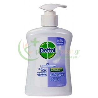 DETTOL - Αντηβακτηριδιακό Υγρό Κρεμοσάπουνο για Ευαίσθητες Επιδερμίδες Αντλία 250mL 