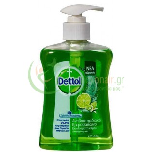 DETTOL - Αντιβακτηριδιακό Αναζωογονητικό Υγρό Κρεμοσάπουνο Αντλία 250mL 