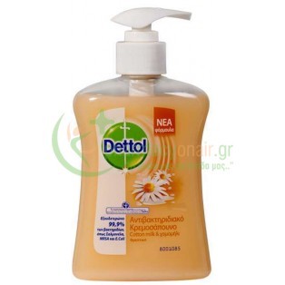 DETTOL - Αντιβακτηριδιακό Θρεπτικό Υγρό Κρεμοσάπουνο Αντλία 250mL 