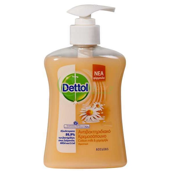 DETTOL - Αντιβακτηριδιακό Θρεπτικό Υγρό Κρεμοσάπουνο Αντλία 250mL 
