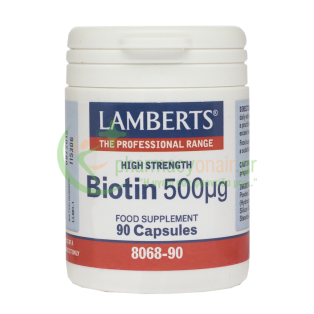 LAMBERTS - Biotin 500μg caps 90s 