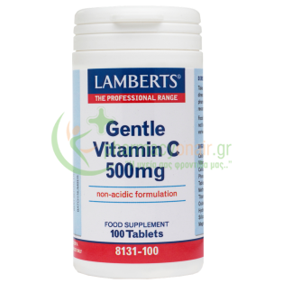 LAMBERTS - Gentle Vitamin C 500mg tabs 100s Ενίσχυση Άμυνας Οργανισμού