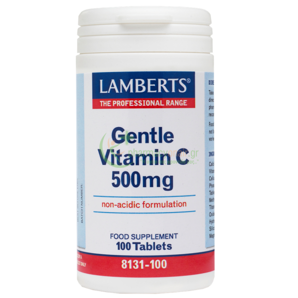 LAMBERTS - Gentle Vitamin C 500mg tabs 100s Ενίσχυση Άμυνας Οργανισμού LAMBERTS - Gentle Vitamin C 500mg tabs 100s Ενίσχυση Άμυνας Οργανισμού