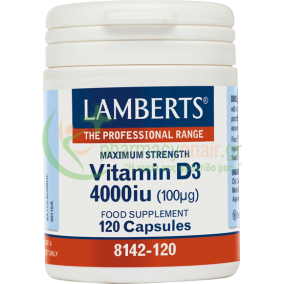 LAMBERTS - Vitamin D3 4000iu caps 120s