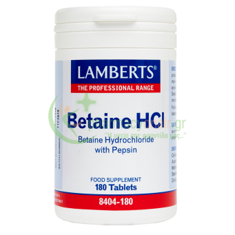 LAMBERTS - Betaine HCL 324mg tabs 180s