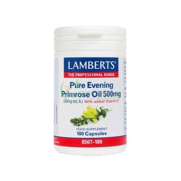 LAMBERTS - Evening Primrose Oil 500mg caps 180s Εμμηνόπαυση LAMBERTS - Evening Primrose Oil 500mg caps 180s Εμμηνόπαυση