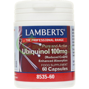 LAMBERTS - Ubiquinol 100mg caps 60s Ατονία - Κόπωση