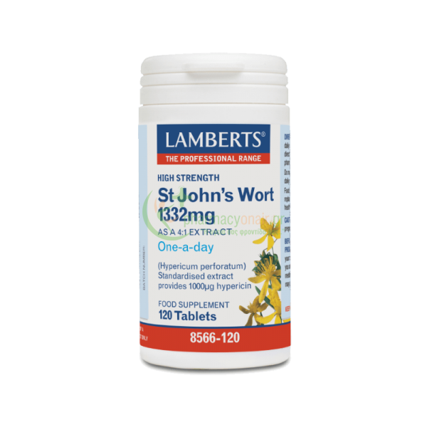 LAMBERTS - St John's Wort 1332mg tabs 120s Αυπνία