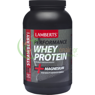 LAMBERTS - Whey Protein Γεύση Φράουλα 1000gr Υποκατάστατα Γέυματος